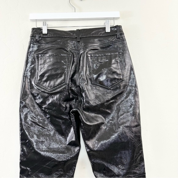 BLDWN The Parker Patent Leather Pants High Rise Exposed Buttons Cropped - Picture 9 of 13